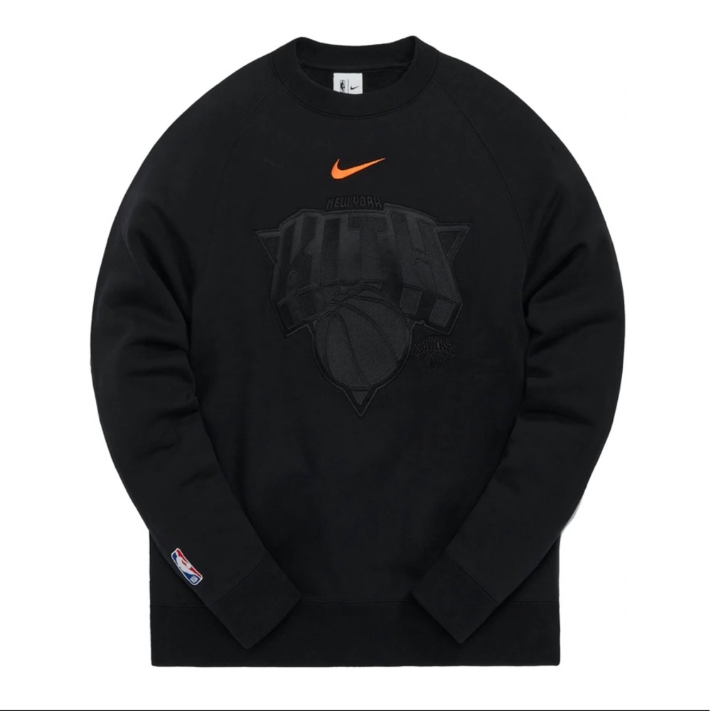 Kith Nike for New York Knicks Fleece Crewneck (FW21), size medium NWT